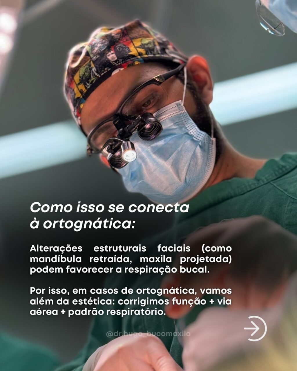 Instagram post from dr.hugo_bucomaxilo. This post is in position 3.